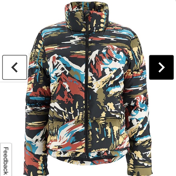 Spyder down jacket cute paint by number design M, NWOT - Picture 2 of 5